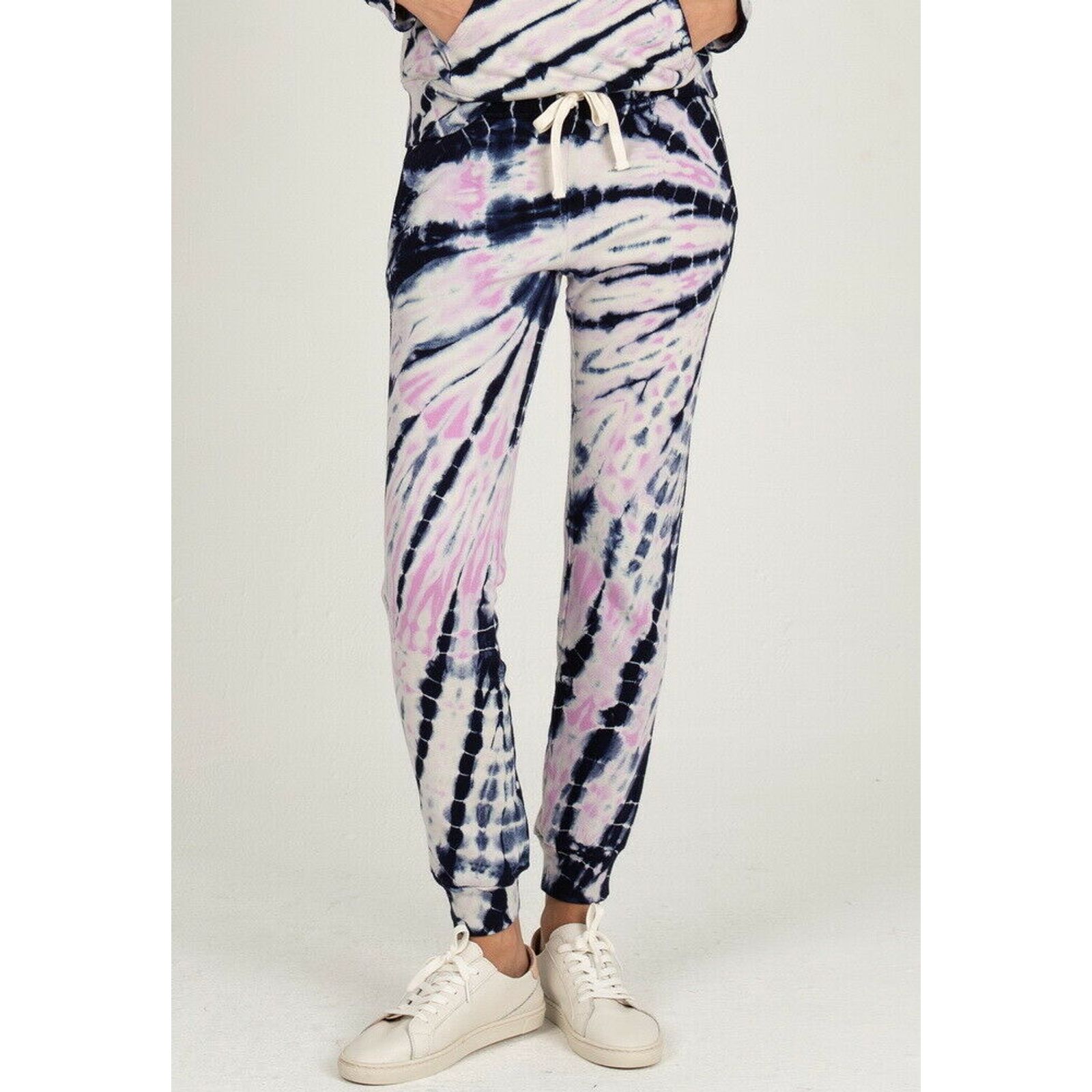 Monrow Bamboo Burst Tie Dye Girlfriend Sweatpants